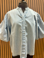 Cotton Chambray Edie Top