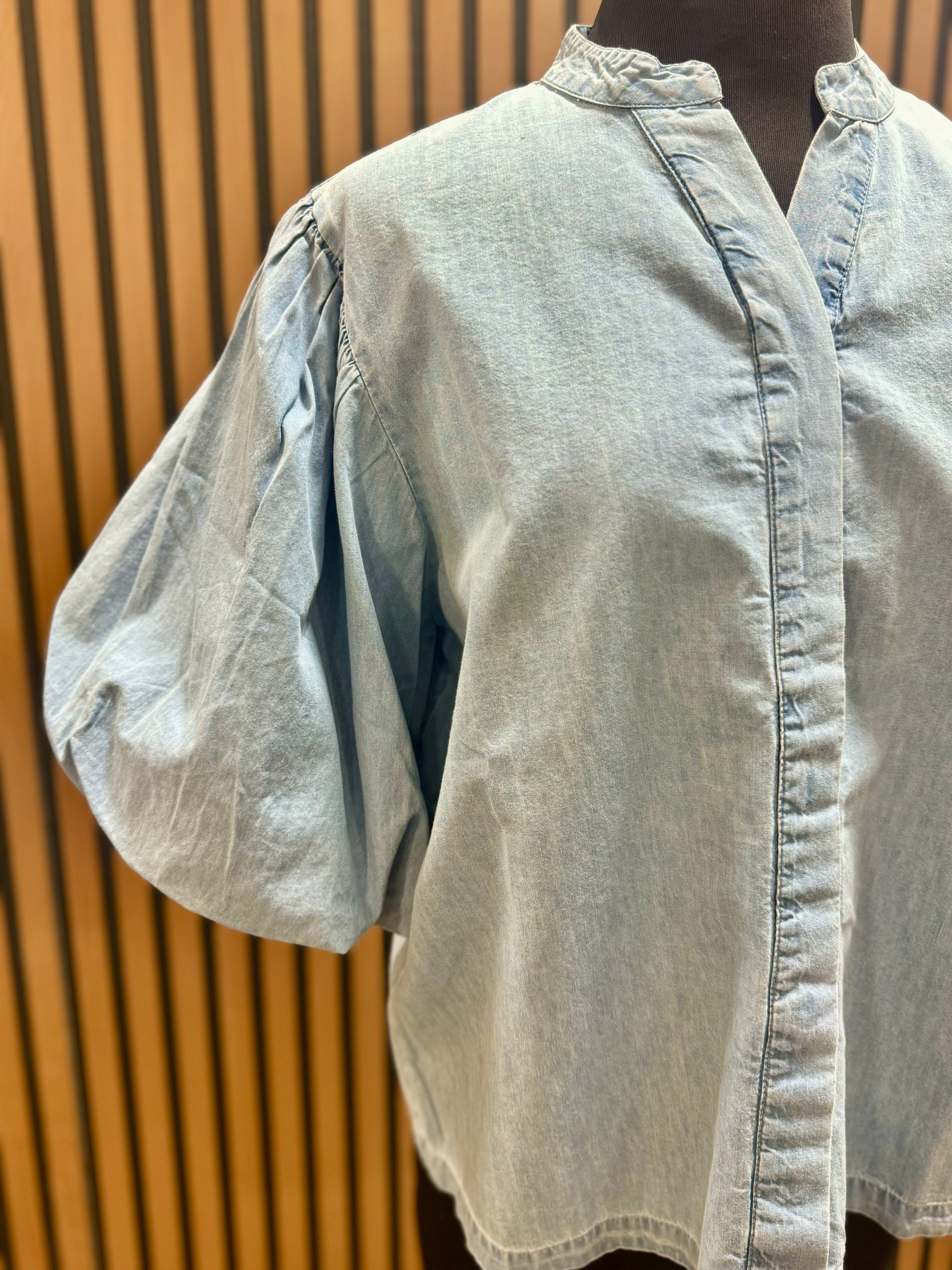 Cotton Chambray Edie Top