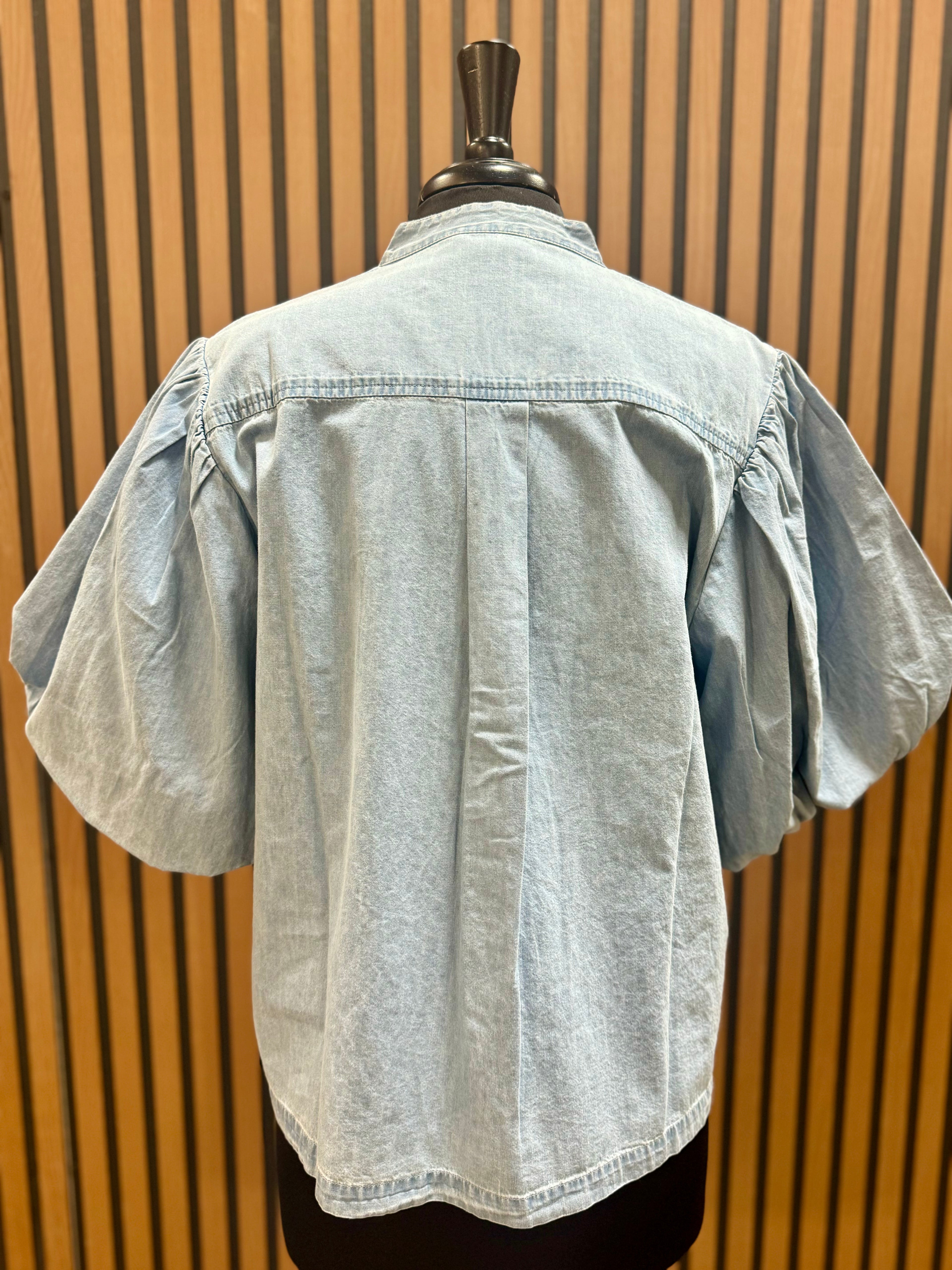 Cotton Chambray Edie Top