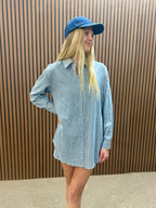 Caroline Blue Romper