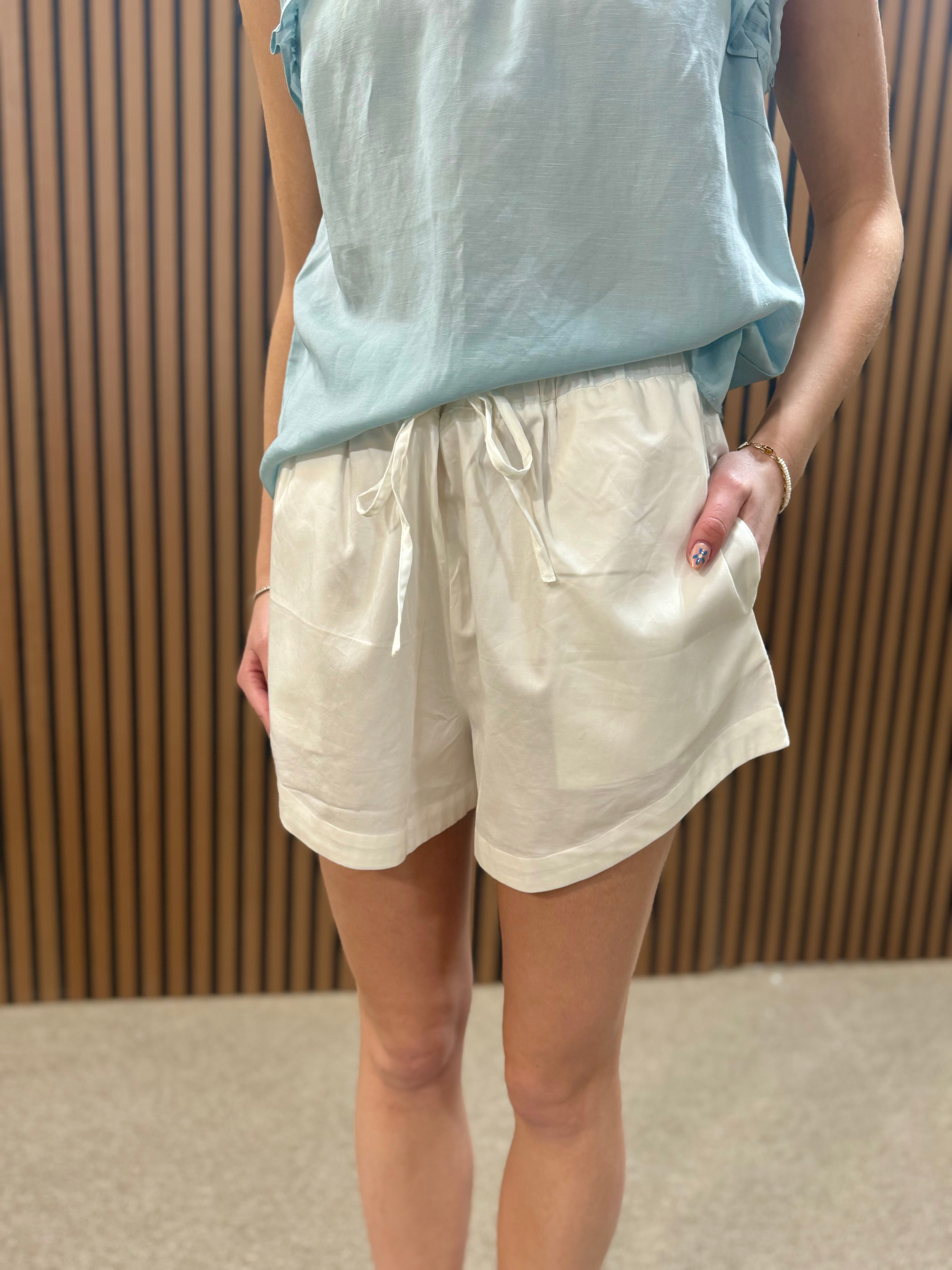 Alexis Cotton White Shorts