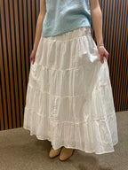 White Elizabeth Maxi Skirt