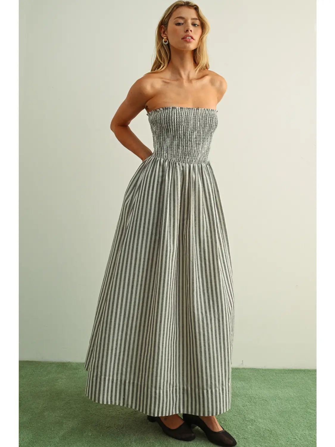Stripe Maxi Dress